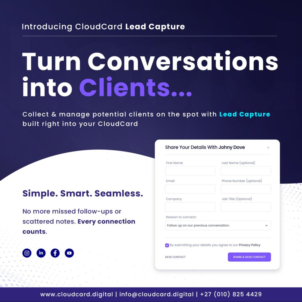 CloudCard Lead Capture 